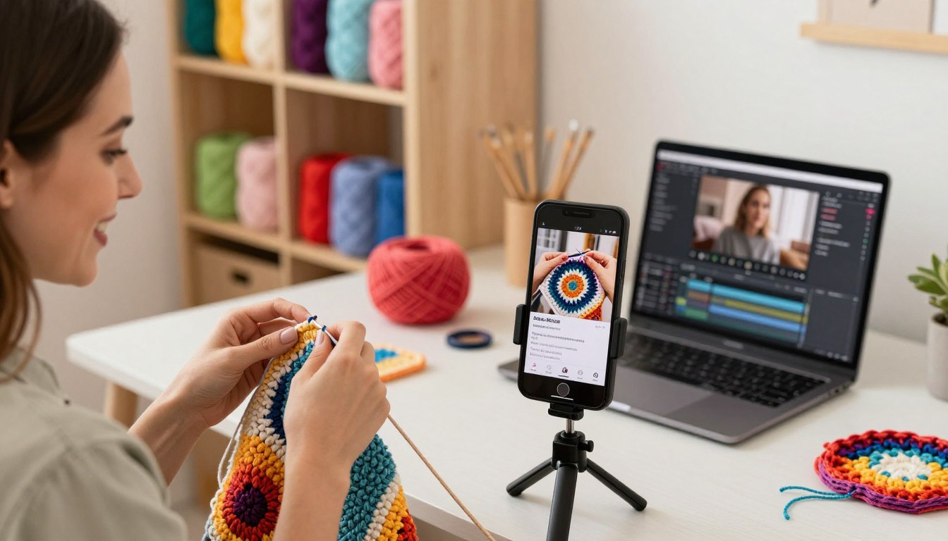 TikTok marketing for crochet business