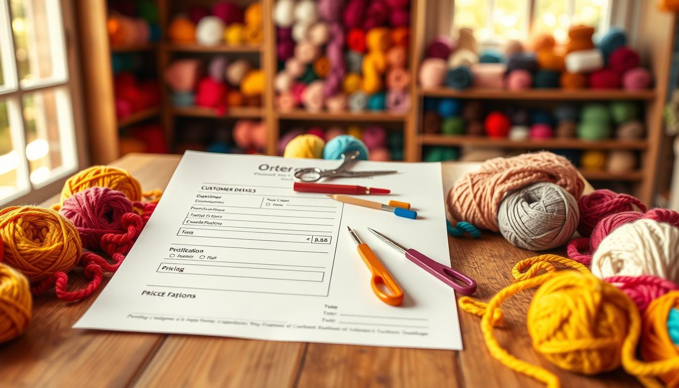 crochet order form template