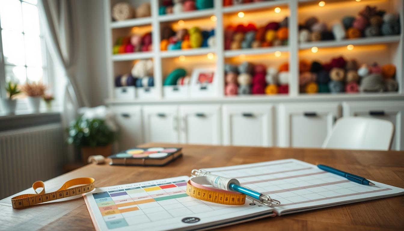 crochet order production schedule
