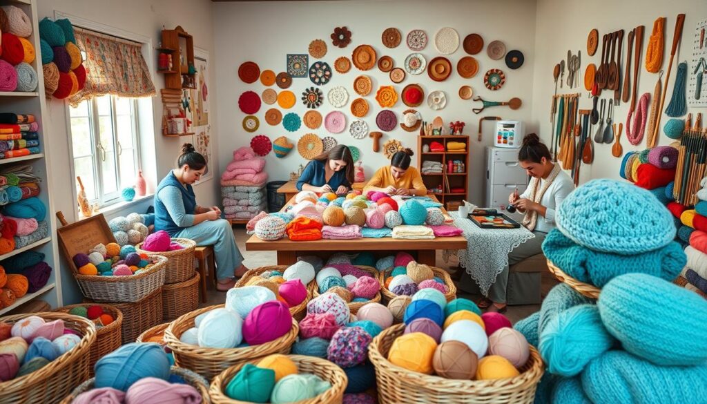 crochet production