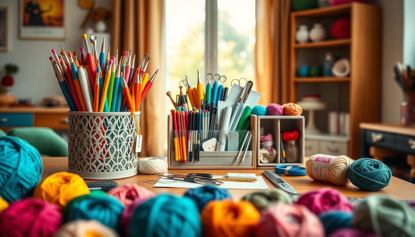 crochet tools organization