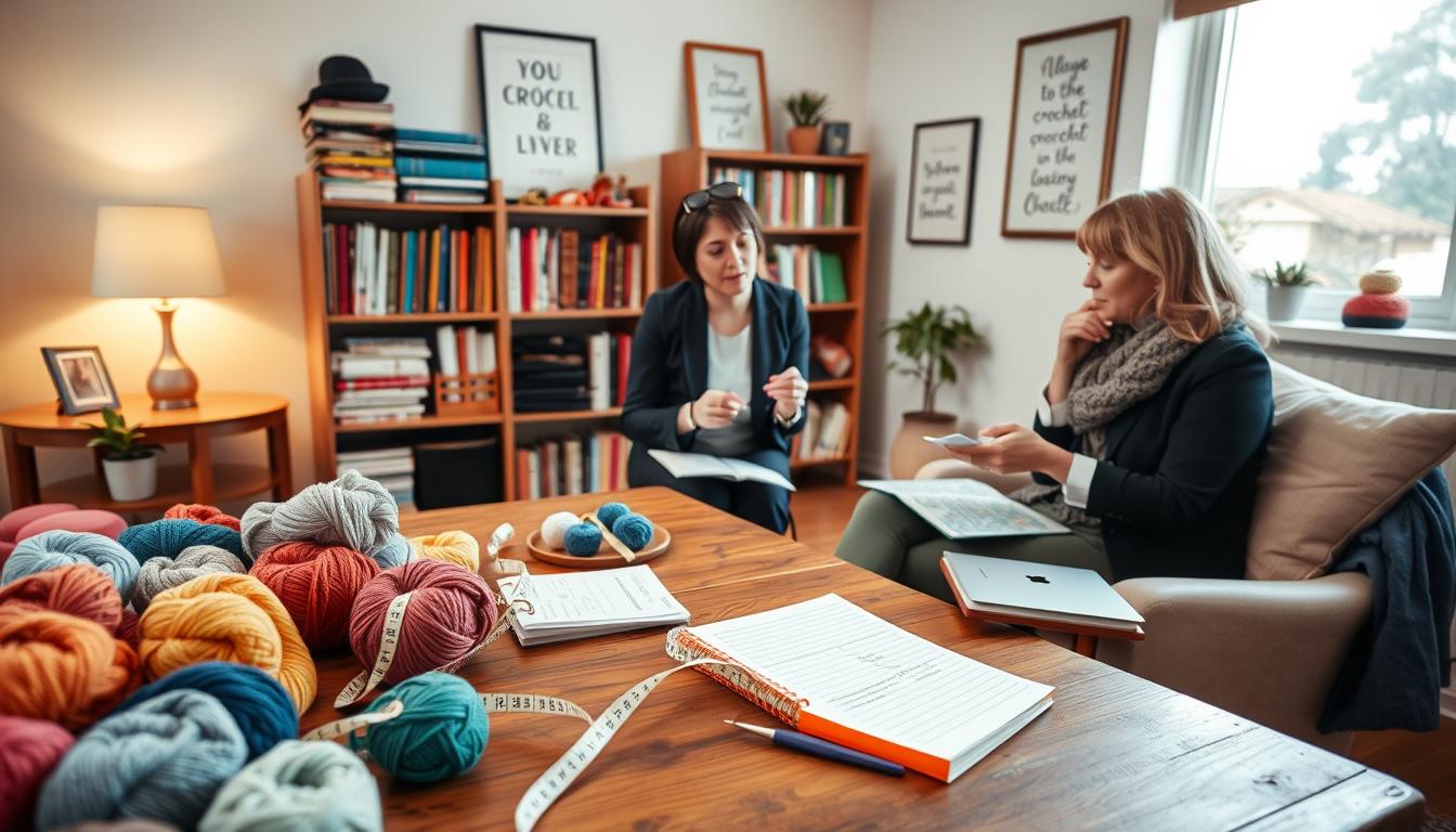 custom crochet consultation script