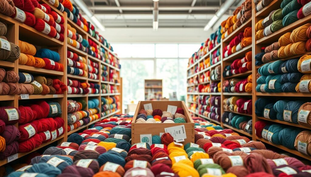 organized yarn inventory